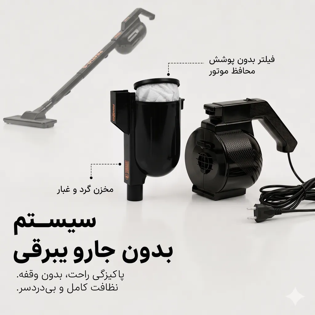جاروبرقی عصایی فانتوم مدل پراتیک p1200