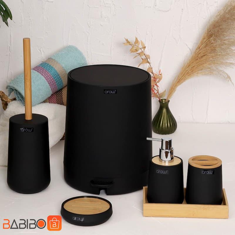 ست سرویس بهداشتی ۶ پارچه اکریلیک آرو ست سرویس بهداشتی 6 پارچه آرو مدل Alessia