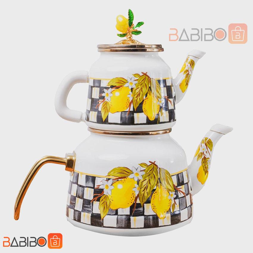 ست کتری و قوری لعابی میس بتی مدل لیمو miss bety ست کتری و قوری لعابی میس بتی مدل لیمو miss bety محصول ترکیه