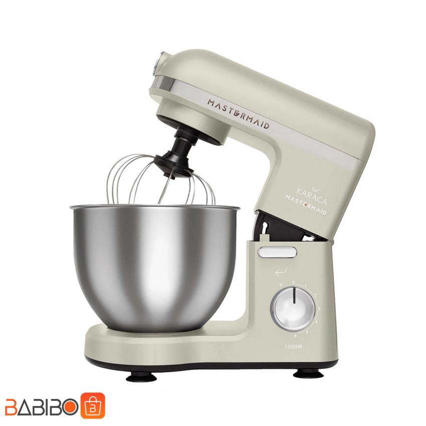 همزن کاسه دار کاراجا Mastermaid همزن کاسه دار کاراجا Mastermaid محصولی از برند معتبر کاراجا KARACA که در زمینه تولید لوازم آشپزخانه در کشور ترکیه فعالیت دارد طراحی و تولید شده است.