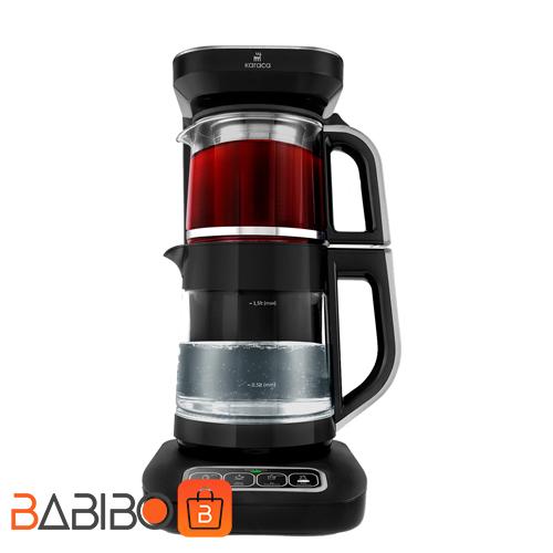 Karaca-Çaysever-Robotea-Pro-Connect-4-in-1-Talking-Glass-Tea-Machine-Rosegold چای ساز 4 کاره رباتیک کاراجا مدل Karaca Robotea Pro Connect