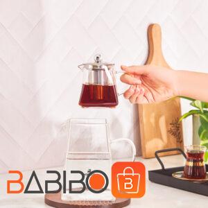 کتری قوری شیشهای کاراجا مدل گیزا (Karaca Giza)